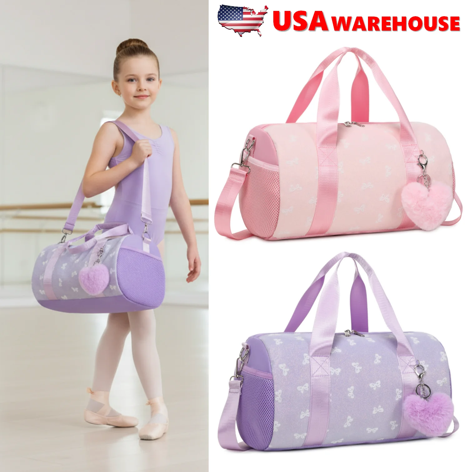 Fashionable Backpack with Bowknot Pattern, Foldable, 20-35L Capacity - MANDOTOS INTERNATIONAL