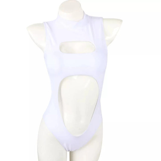 2023 Swimwear One-piece Swimsuit Zipper Neck Monki Swimsuit Front Cutout Sexy Bathing Suit Hollow Out One-Piece Swimwear