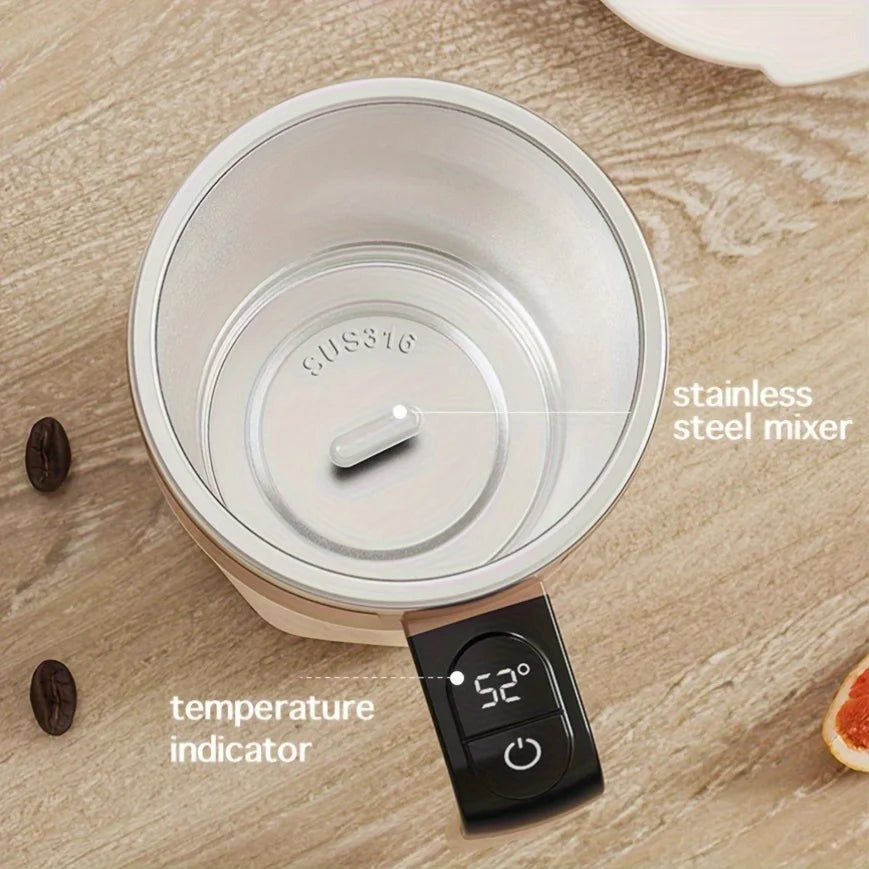 Electric Self-stirring Couple Coffee Cups, Travel Mug with Lid, 12.85oz - MANDOTOS INTERNATIONAL