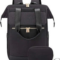 Super Lightweight Women's Travel Laptop Backpack with Curved Shoulder Straps - MANDOTOS INTERNATIONAL