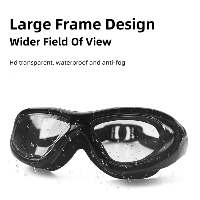 Adult Swim Glasses No Leaking Lens Clear Frame Sports Sunglasses Swim Goggles Adult Women