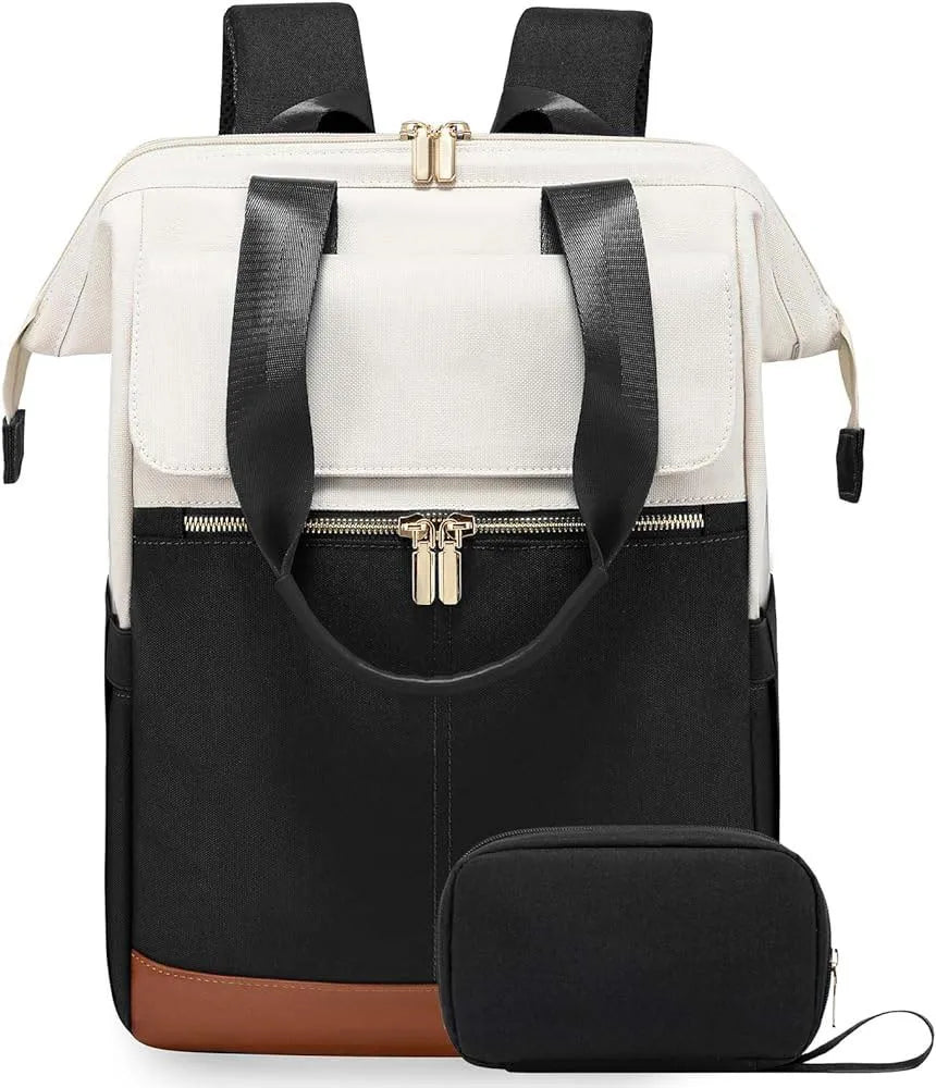 Super Lightweight Women's Travel Laptop Backpack with Curved Shoulder Straps - MANDOTOS INTERNATIONAL