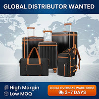 US Warehouse  Hard Shell Trolley Suitcases Lightweight Front Opening 20 Inches PC Travel Suitcase Luggage with Cup Holder