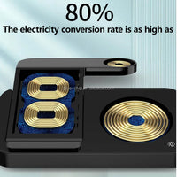 2025 Portable Travel Charger Triple Night Light Folding Mobile Phone Pad 3-in-1 Wireless Fast Charging Magnetic Type for Females