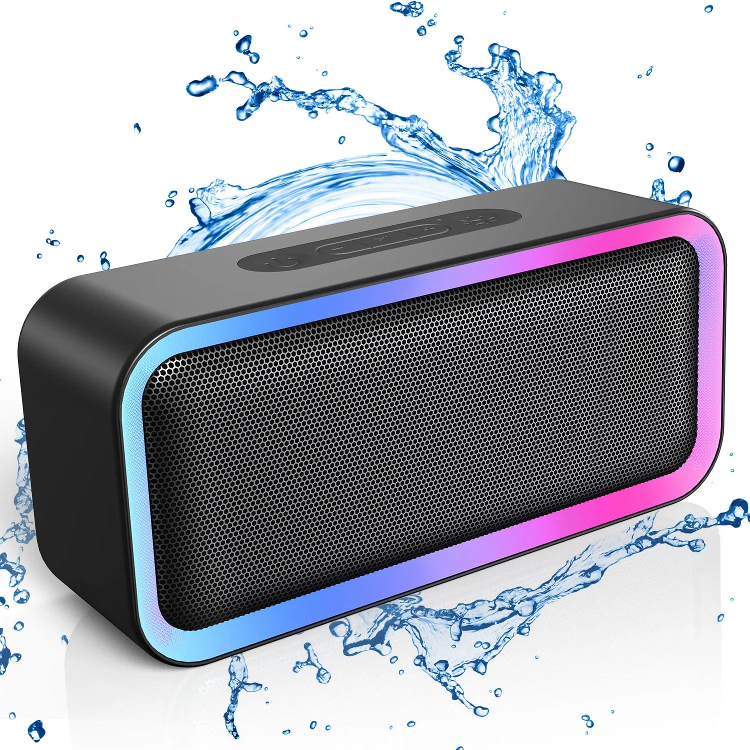 A6 Waterproof Bluetooth Speaker ACOME Portable Wireless Speaker 10W Sound RGB TWS Pairing V5.0 Bass for Party Travel Outdoor