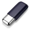 Cigarloong Portable Stainless Steel Cigar Case Anti-pressure Travel Leather Cigar Humidor Box