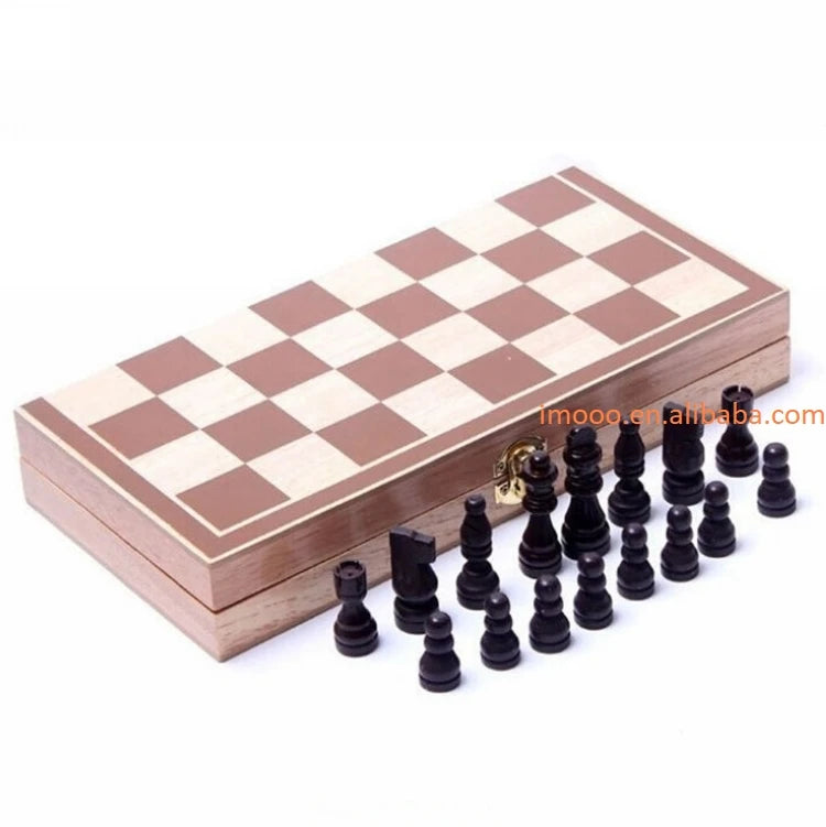 30x30cm Factory Price Wooden International Chess Set Board Travel Games Chess Other Game Accessories