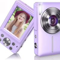 Gift for Teenager 2.4'' Display 44MP Photo Digital Shoot Travel Cinema Camera Digit Price Compact Vintage 4k Digital Camera