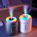 Portable Household Humidifier Mini Ultrasonic Diffuser USB Powered with LED Lamp Suitable for Home Office and Car Travel