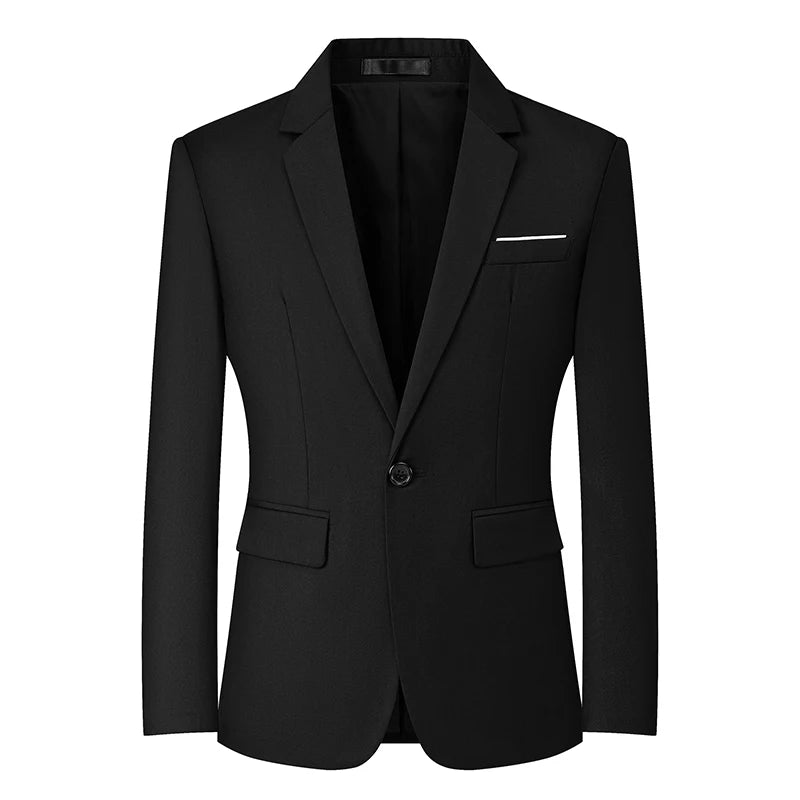 Mens Blazers Slim Fit Business Casual Men Suit Sport Coat One Button Travel Blazer Lightweight Suit Jacket