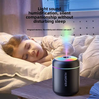 Portable Household Humidifier Mini Ultrasonic Diffuser USB Powered with LED Lamp Suitable for Home Office and Car Travel