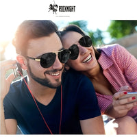 Two Pairs of Stylish Metal Frame and TAC Lenses for Sharpness. They Are Ideal For. Elegant Design in Red Sunglasses