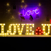 ELEGATE LED.54.N Led Letters N 3D Lights Spotlight Lamp Decor Alphabet Mexico - MANDOTOS INTERNATIONAL