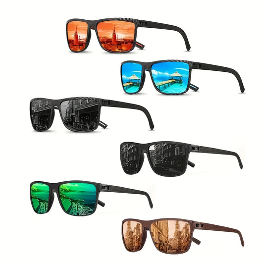 12 Stylish Eyewear Options for Both Men and Women, Timeless Square Designer Sunglasses, Sturdy PC Frame and Lens, Ideal for