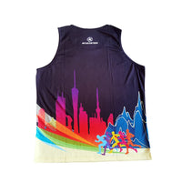 Custom Logo Singlets Polyester Plus Size Men's Bodybuilding Fitness Tank Top Sleeveless Travel Vest Gym Men Tank Top