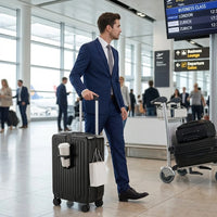US Warehouse  Hard Shell Trolley Suitcases Lightweight Front Opening 20 Inches PC Travel Suitcase Luggage with Cup Holder