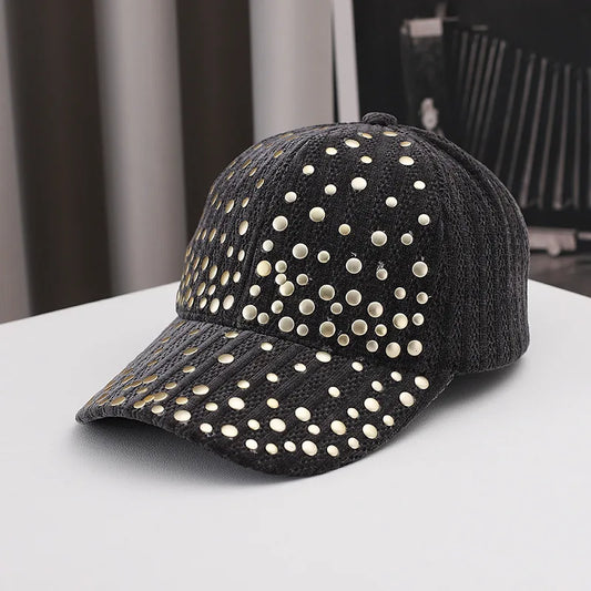2027 NEW KJ Wholesale Sparkle Bling Rhinestone Studded Adjustable Baseball Caps Hats for Women Men Sport Dad Outdoor Sun Hat