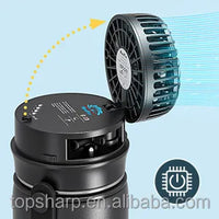 Portable 2-in-1 Water Bottle Fan 3 Speeds for Outdoor Travel - MANDOTOS INTERNATIONAL