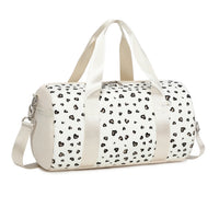 Glitter Hearts Ballet Bag for Girls - US Stock Duffel Travel Weekender Gym Bag - MANDOTOS INTERNATIONAL