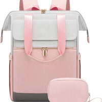 Super Lightweight Women's Travel Laptop Backpack with Curved Shoulder Straps - MANDOTOS INTERNATIONAL