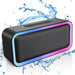 A6 Waterproof Bluetooth Speaker ACOME Portable Wireless Speaker 10W Sound RGB TWS Pairing V5.0 Bass for Party Travel Outdoor