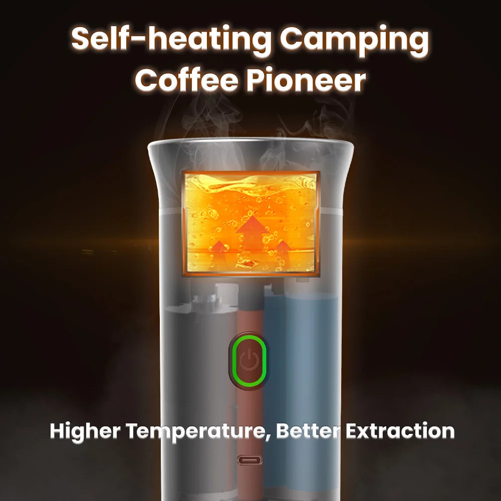 Portable Capsule Espresso Machine Heating Water Coffee Maker Handheld Automatic Espresso Machine With Travel Case