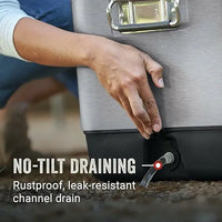 Stainless Steel Cooler Box - Portable Travel Party Camping Ice Bucket - MANDOTOS INTERNATIONAL