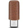 Cigarloong Portable Stainless Steel Cigar Case Anti-pressure Travel Leather Cigar Humidor Box