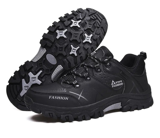 Brand Men Winter Snow Boots Waterproof Leather Sneakers Super  Warm Men's Boots Outdoor Male Hiking Boots Work Shoes Size 39-47