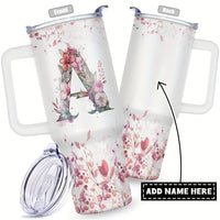 Custom logo 40 oz Stainless Steel Double Wall Vacuum Metal Cup Travel Coffee Mug 40oz Tumbler with Handle