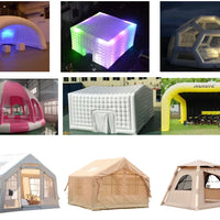 2025 NEW LA Large Luxury Outdoor Family Waterproof Durable Airtight House Travel Air Inflatable Tent for Camping