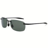 Polarized Sunglasses for Men & Women - Tr90 Rimless Frame, Lightweight & Durable, Protection for Running, Fishing, Baseball