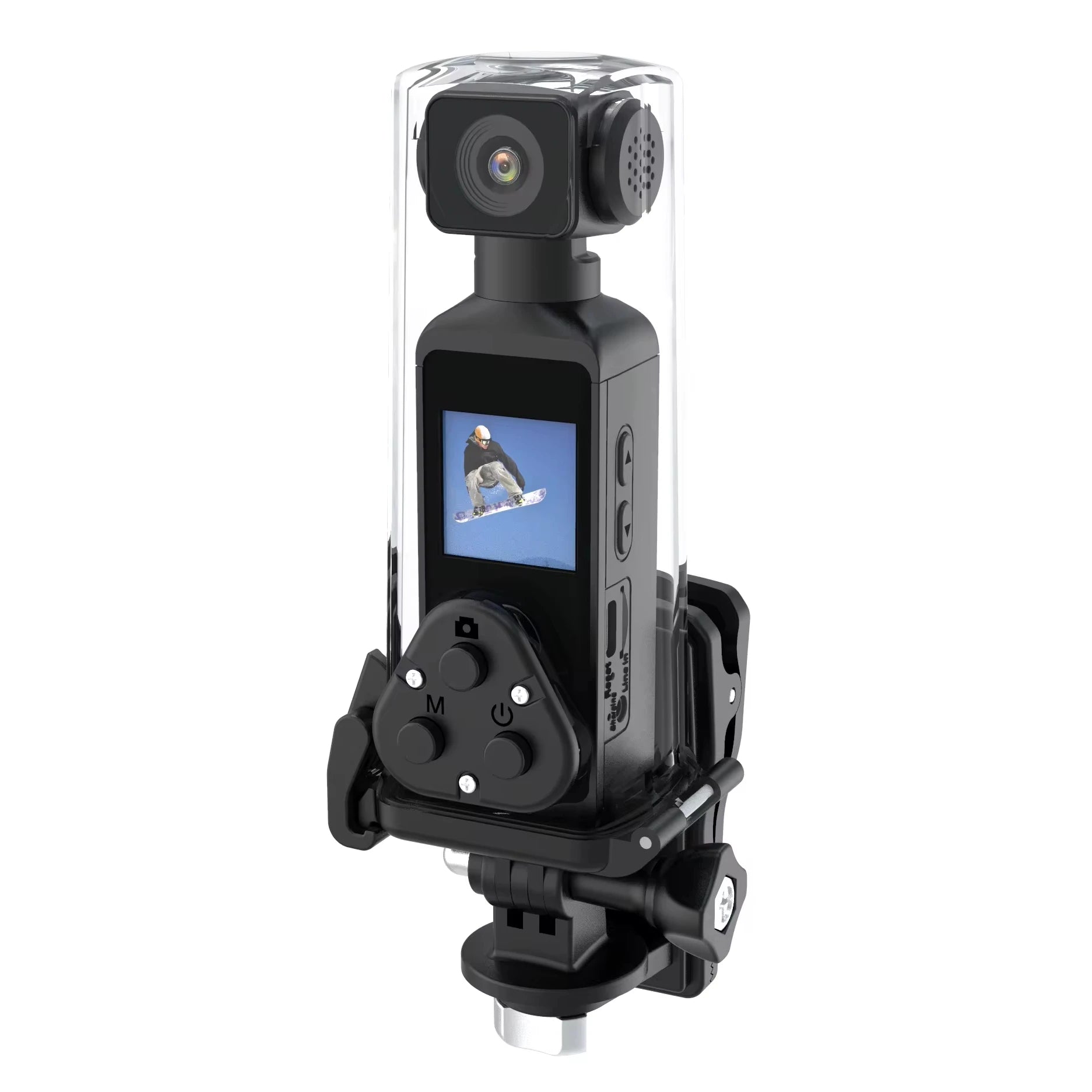 4K Ultra HD Pocket Action Camera 270 Rotatable Vlog Wifi Mini Sports Cam Waterproof Case Helmet Travel Bicycle Driver Recorder