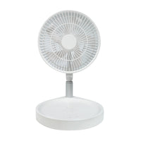 Portable Rechargeable Outdoor Standing Fan with Remote & LED Light - MANDOTOS INTERNATIONAL