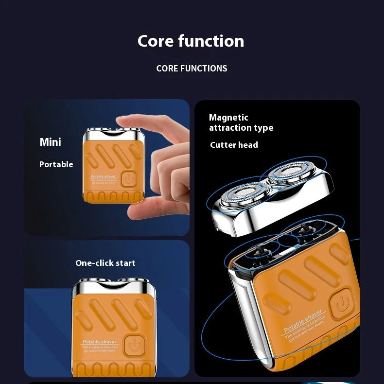 Portable Ultra-Clean Electric Shaver for Men Mini USB Power Razor for Face Body Bikini Shaving in Household
