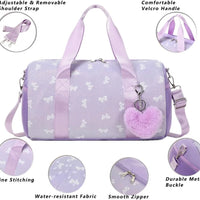 Fashionable Backpack with Bowknot Pattern, Foldable, 20-35L Capacity - MANDOTOS INTERNATIONAL