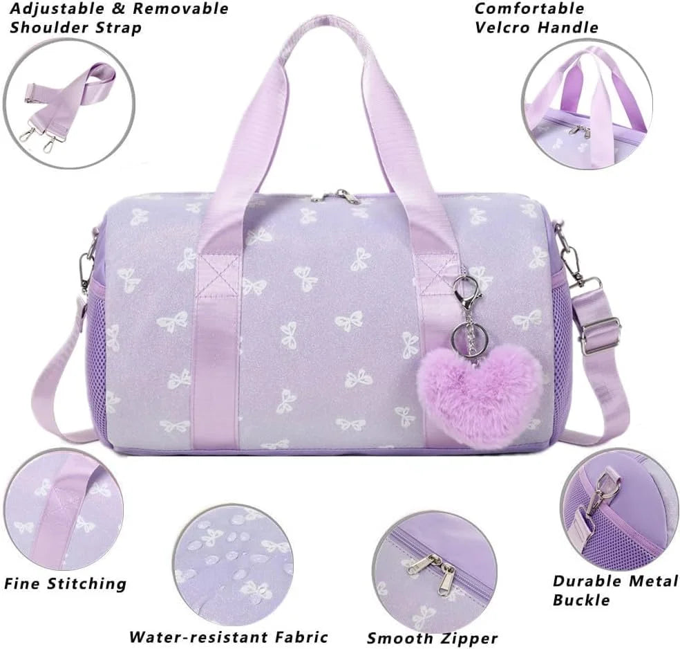 Fashionable Backpack with Bowknot Pattern, Foldable, 20-35L Capacity - MANDOTOS INTERNATIONAL