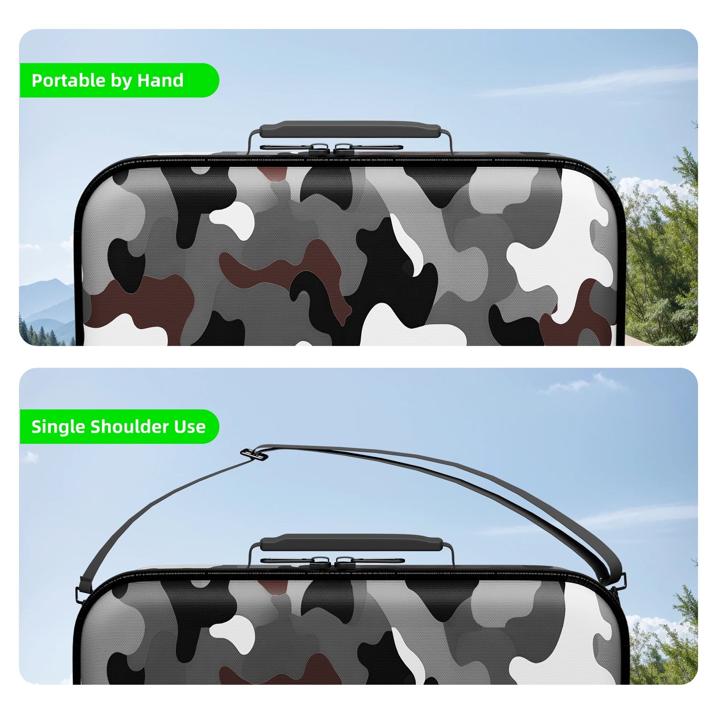 Starlink Mini EVA Camo Hard Shell Protective Case Waterproof Shockproof Storage Carrying Box For Travel And Outdoor Adventure