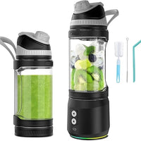Ice Crushing Portable Blender Rechargeable Portable Smoothie Blender Cordless Personal Travel Blender