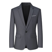 Mens Blazers Slim Fit Business Casual Men Suit Sport Coat One Button Travel Blazer Lightweight Suit Jacket