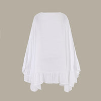 JSN9202262 2024 New Arrival Hot Selling Lace Bikini Cover up V Neck Solid Color High Quality Blouse for Girl