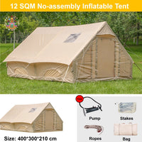 2025 NEW LA Large Luxury Outdoor Family Waterproof Durable Airtight House Travel Air Inflatable Tent for Camping