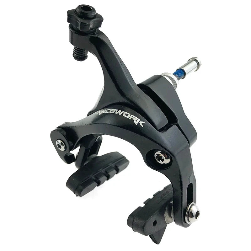 RACEWORK Road Bike Dual Pivot Calipers Bicycle Brake Racing Aluminum Side Pull Caliper Front Rear With Brake Pads MANDOTOS