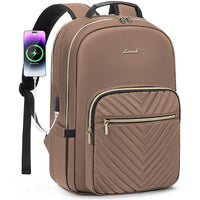 LOVEVOOK Luxury Nylon Teen College School Bookbags Waterproof Business 15.6 17 Inch Travel Laptop Backpacks Bags for Women Girls