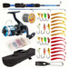 Topline Tackle High Quality Travel Fishing Pole Made in China Best Ice Fishing Rod Combo