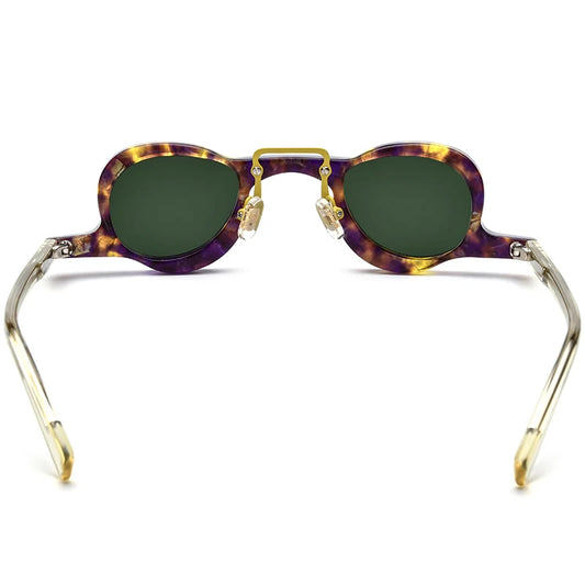 Borregls Acetate Sunglasses Women 2025 New Brand Designer Vintage Small Oval Polarized UV400 Sun Glasses Men Shades 19175T