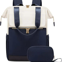 Super Lightweight Women's Travel Laptop Backpack with Curved Shoulder Straps - MANDOTOS INTERNATIONAL