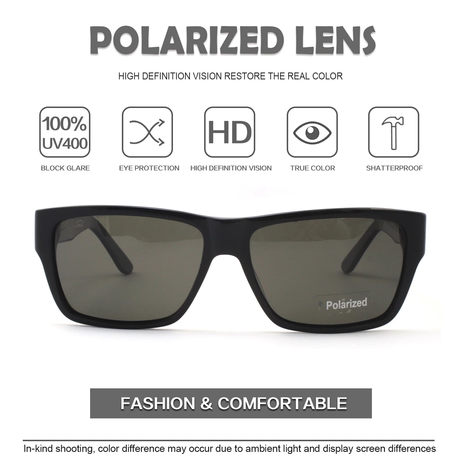 Sunglasses Men's Driving Glasses Outdoor Cycling Sports Square Windproof Custom Sunglasses