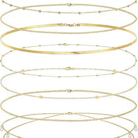 8Pcs Waist Chain 18K Gold Plated Belly Belt Chains Sexy Bikini Beaded Sequin CZ Coin Body Chain Jewelry Accessories Adjustable