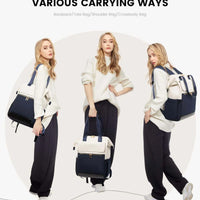 Super Lightweight Women's Travel Laptop Backpack with Curved Shoulder Straps - MANDOTOS INTERNATIONAL